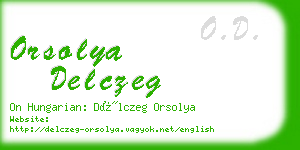 orsolya delczeg business card
